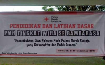 PMR Wira SMA Negeri 1 Sarjo Berpartisipasi dalam DIKLATSAR PMR se-Bambarasa di Desa Polewali, Bambalamotu